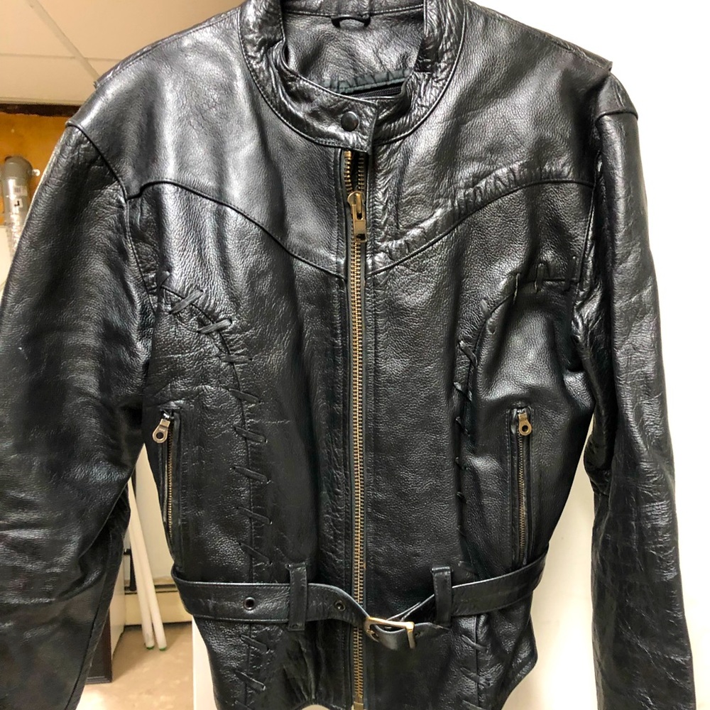 Medium size W leather jacket